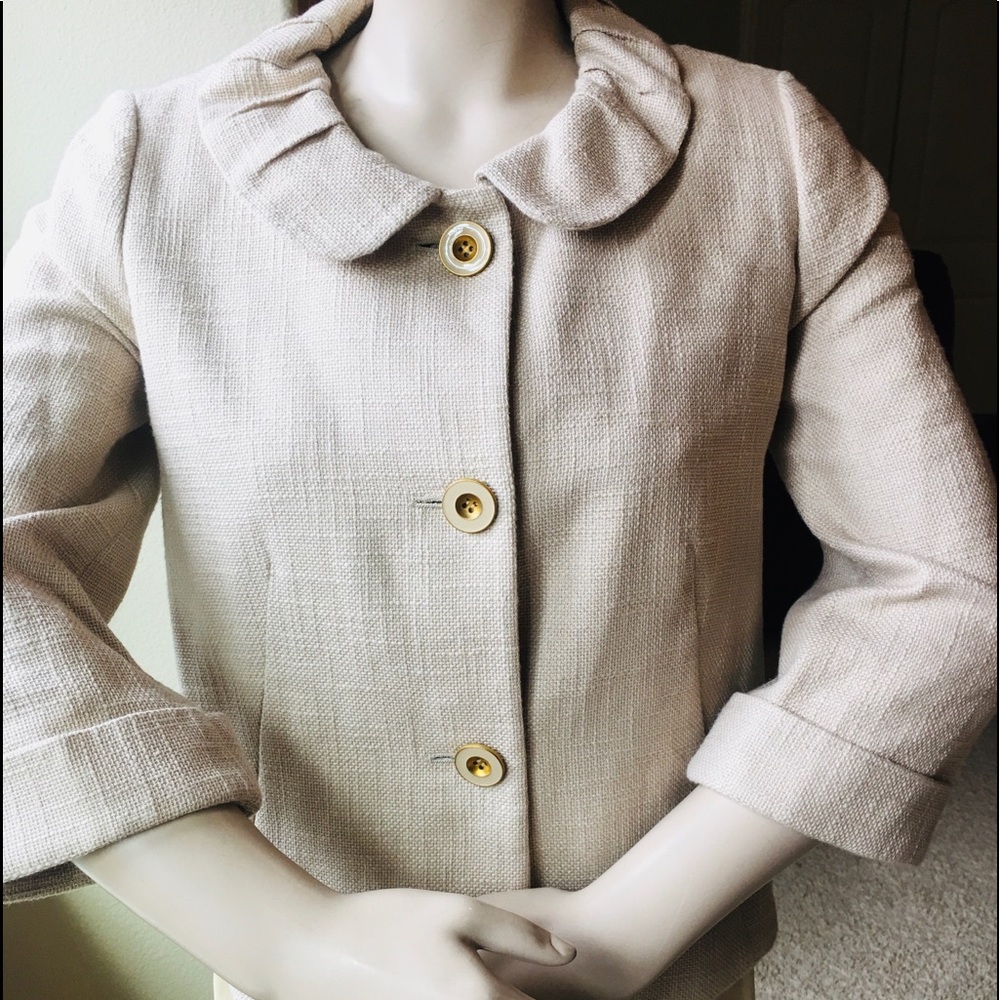NWT J Crew 3/4 Sleeve Shimmer Jacket Size 2 $148